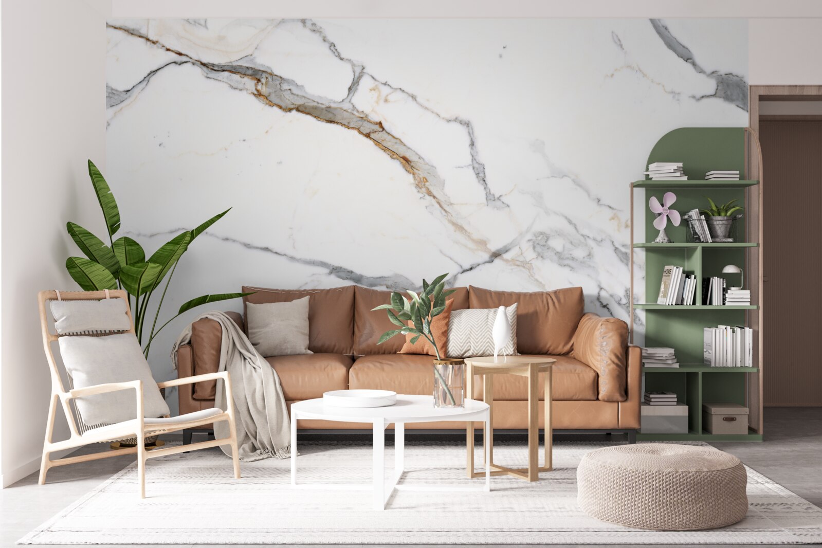 Fototapet marmură cu un model de undă fuzzy