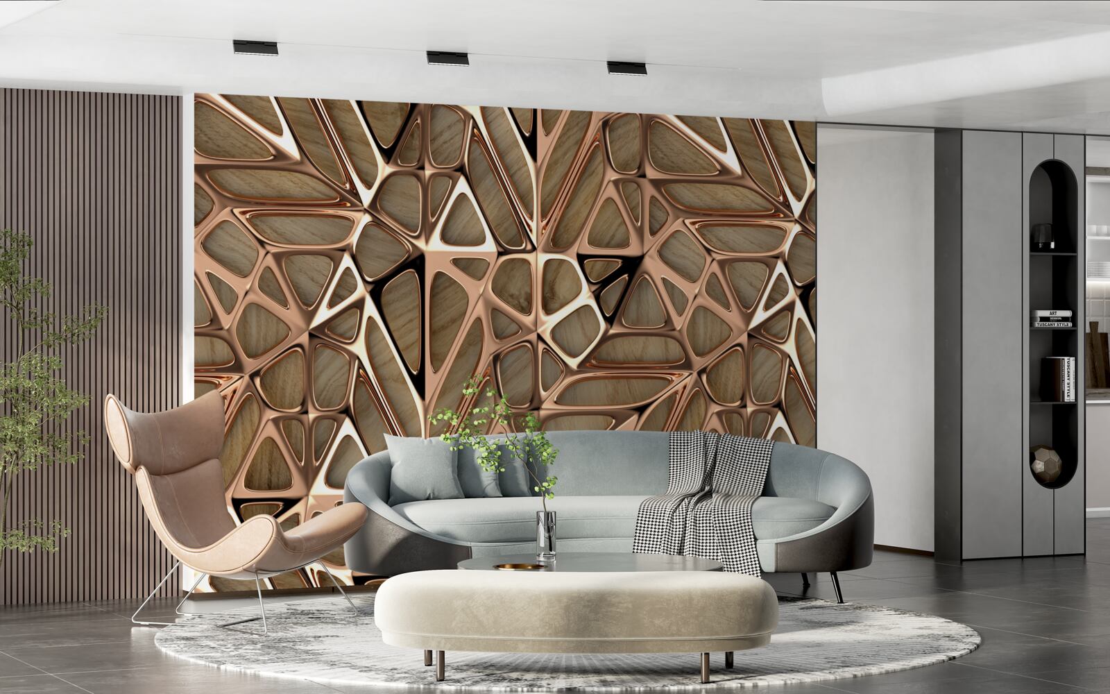 Fototapet texturi de lemn și metal