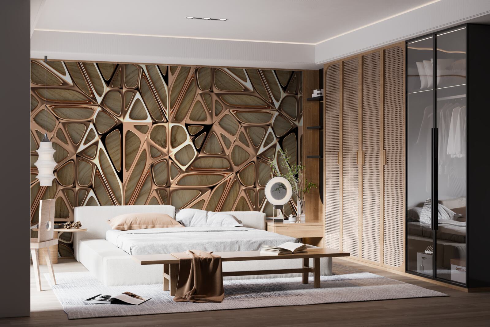 Fototapet texturi de lemn și metal