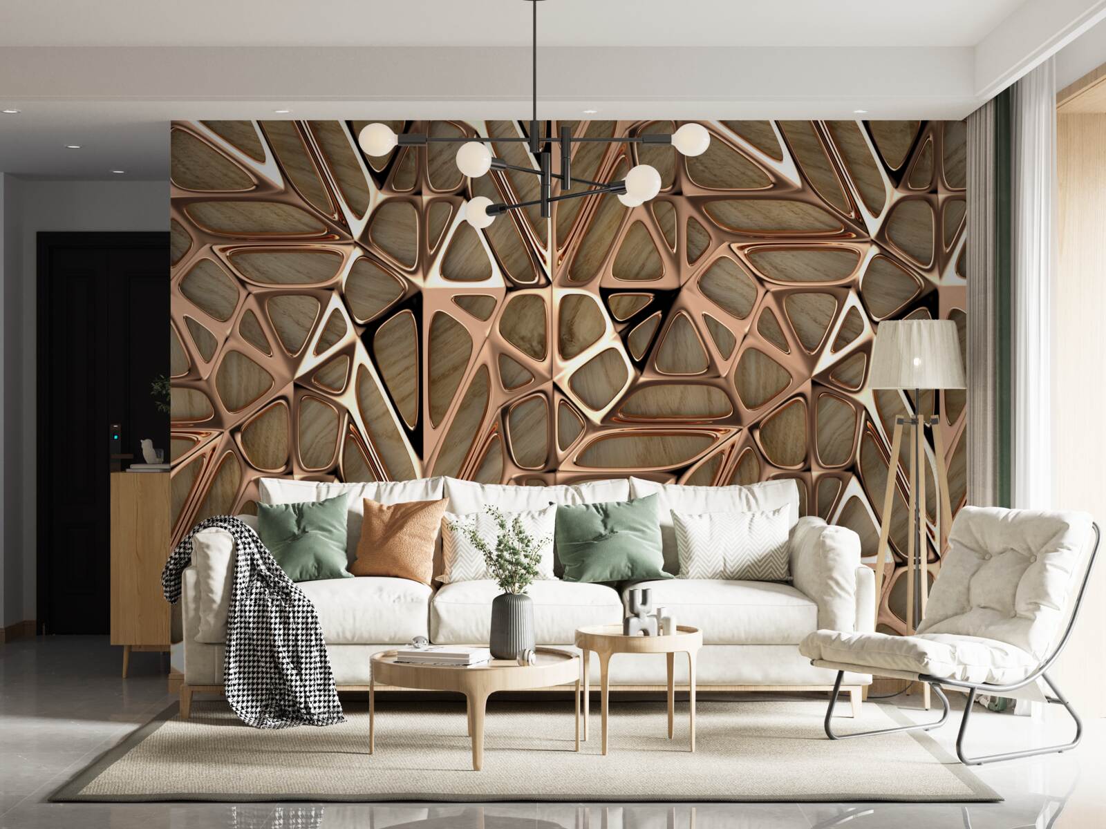 Fototapet texturi de lemn și metal