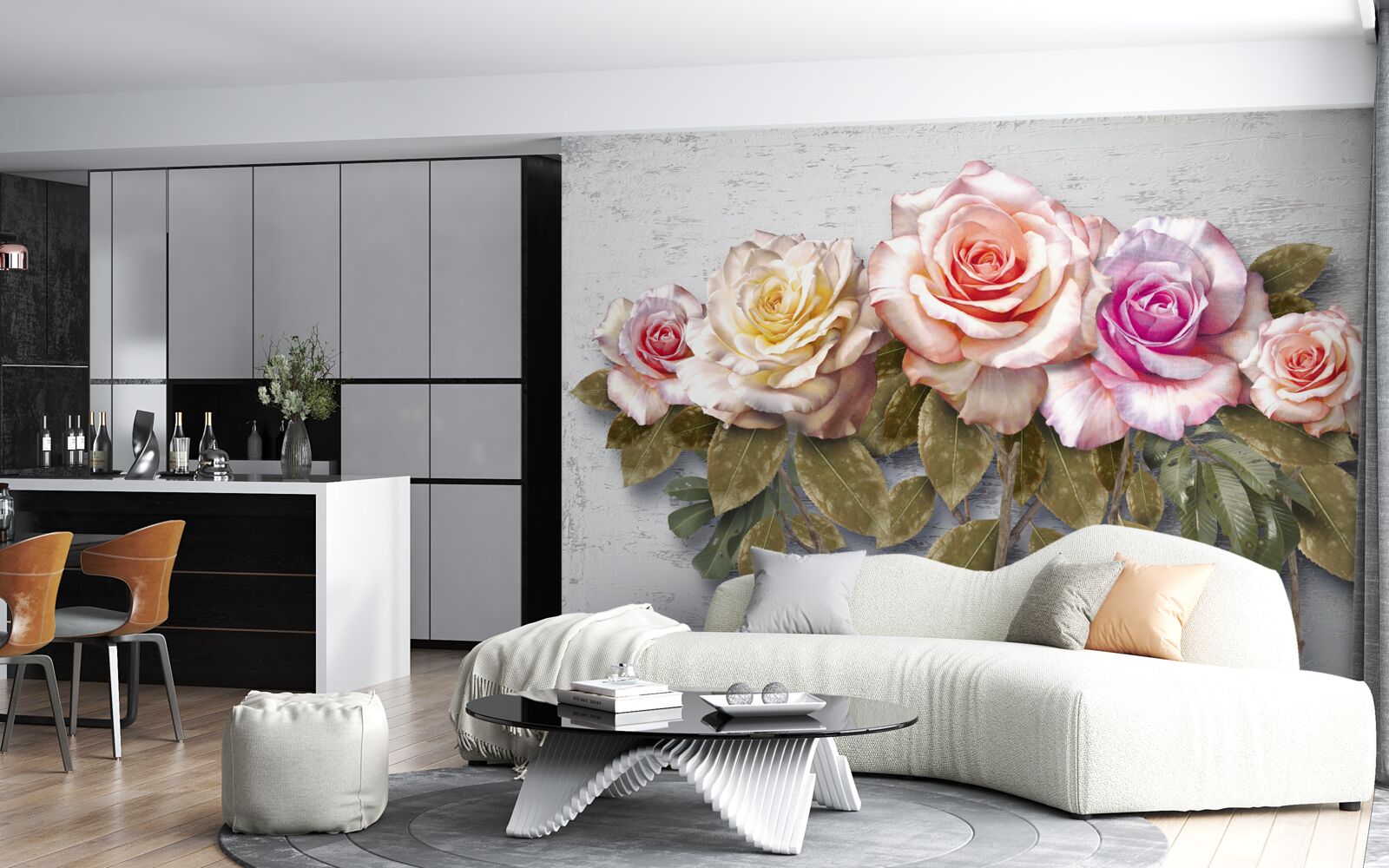 Fototapet un buchet de trandafiri superbi