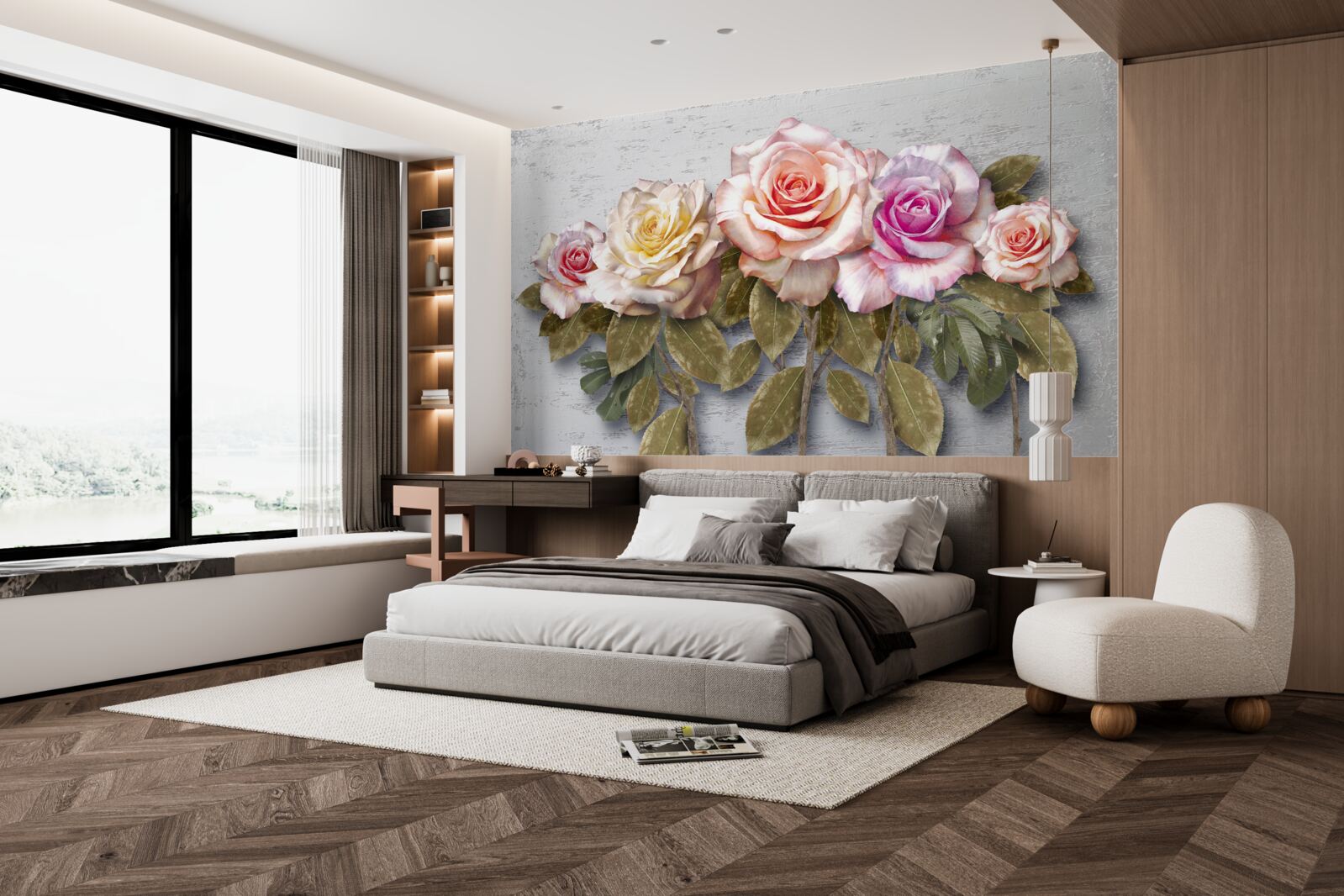 Fototapet un buchet de trandafiri superbi