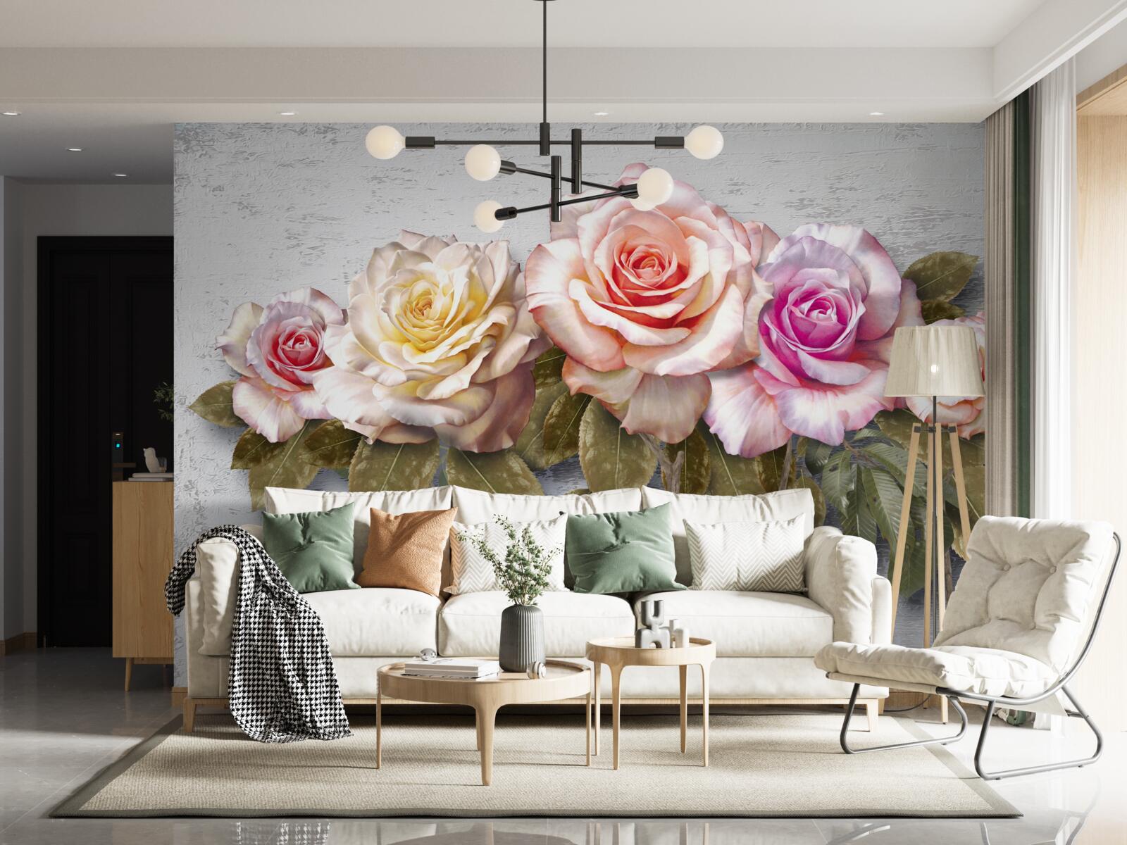 Fototapet un buchet de trandafiri superbi