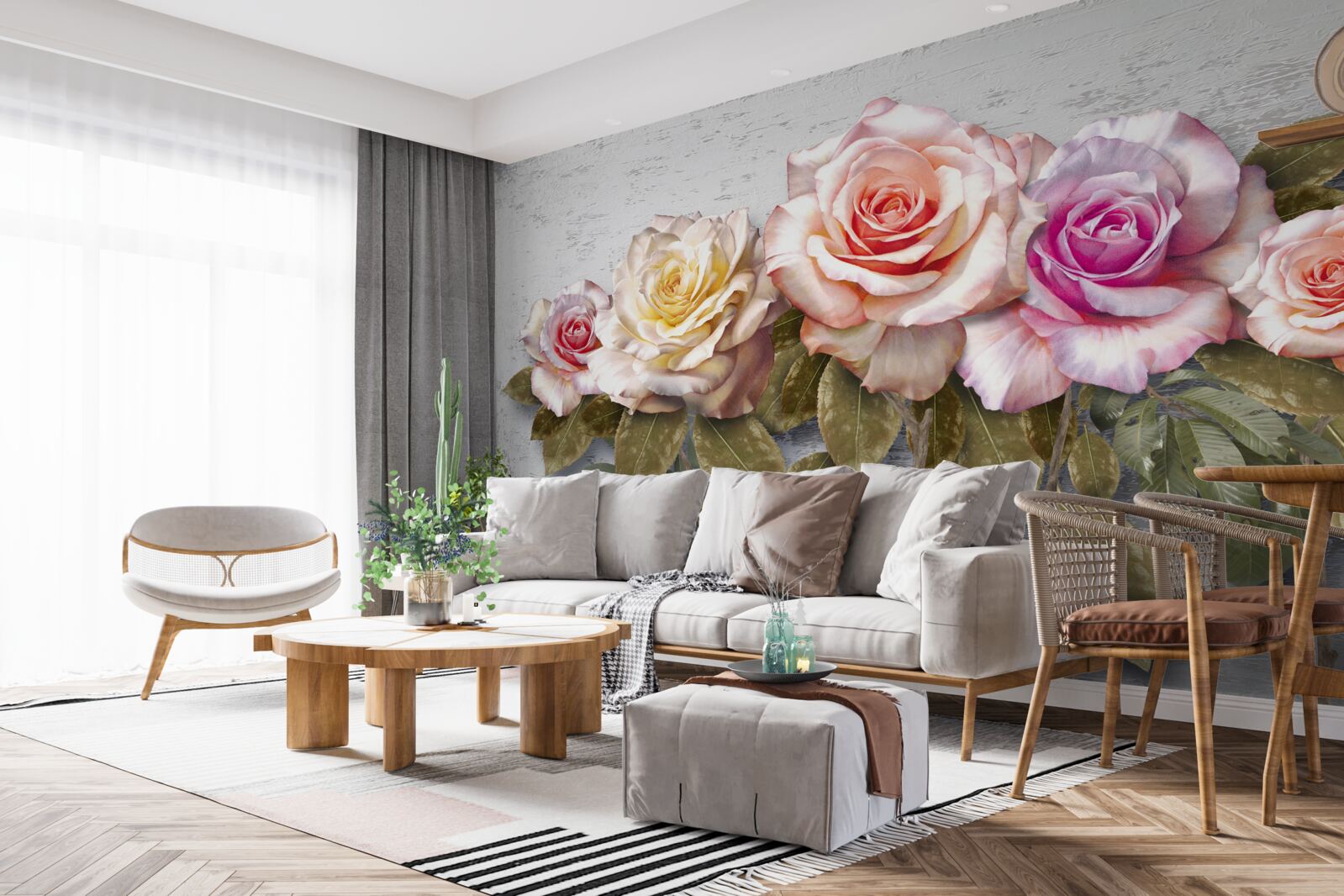 Fototapet un buchet de trandafiri superbi