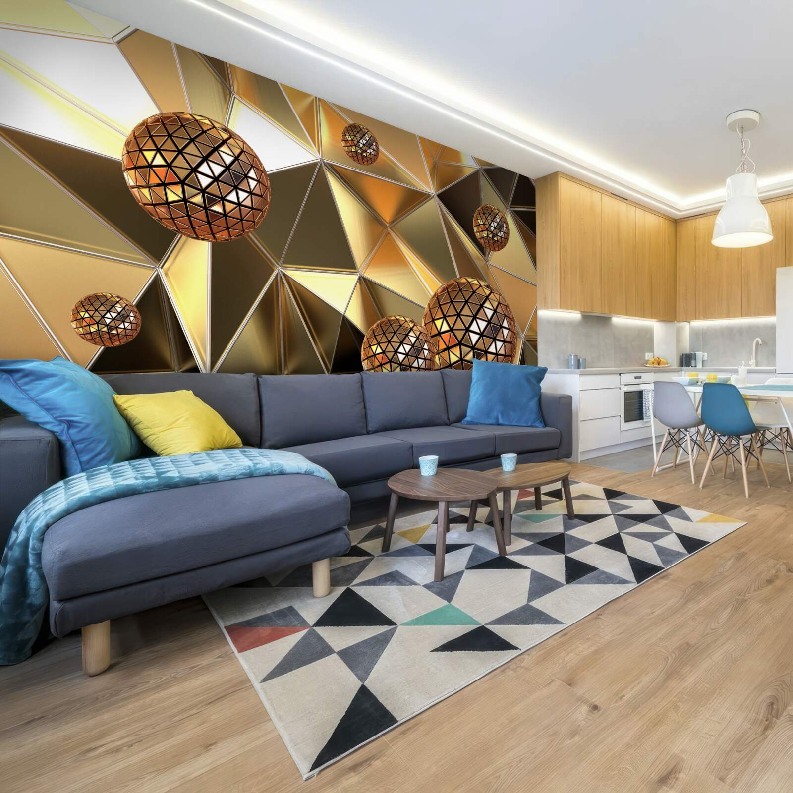 Fototapet bile de metal 3d