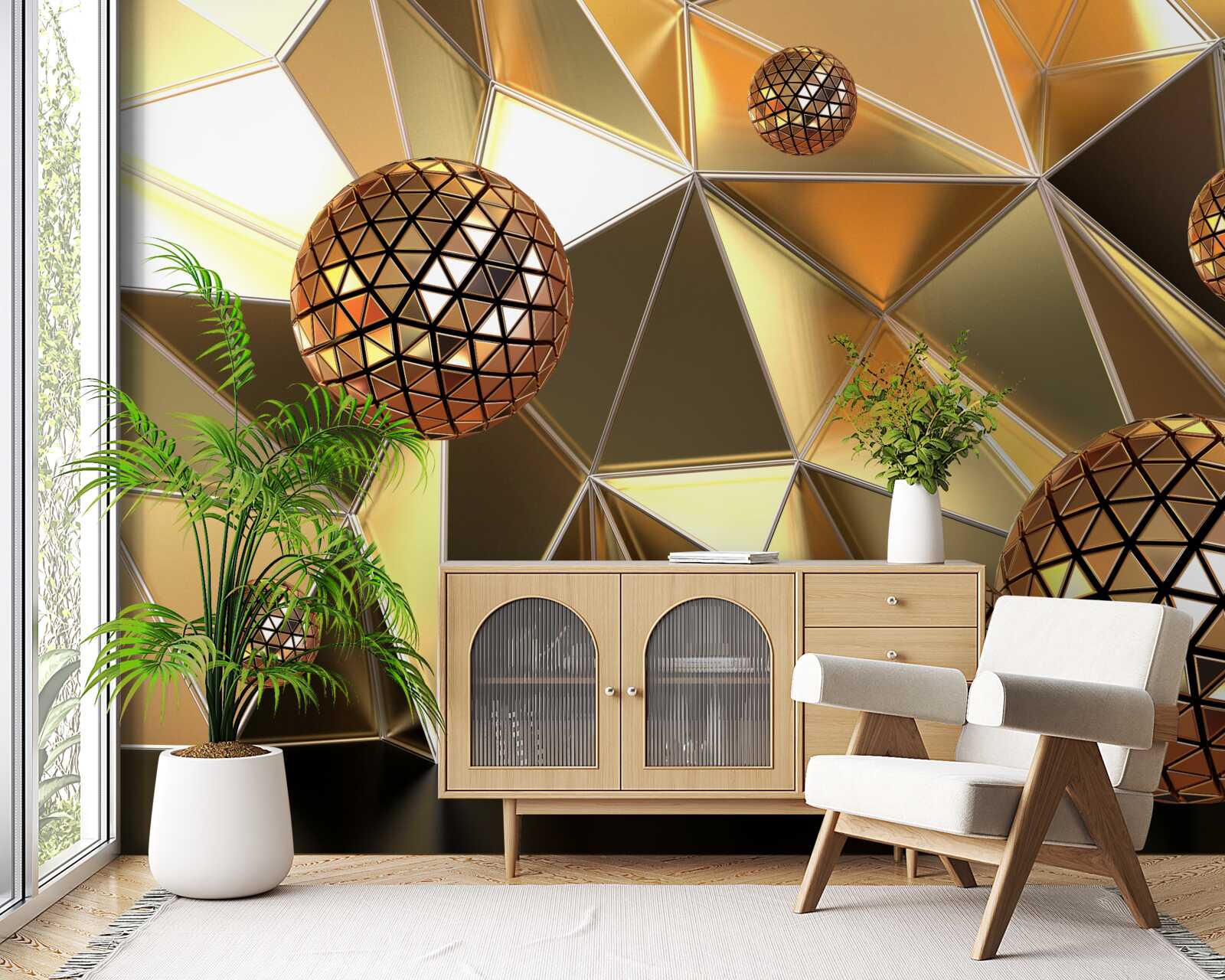 Fototapet bile de metal 3d