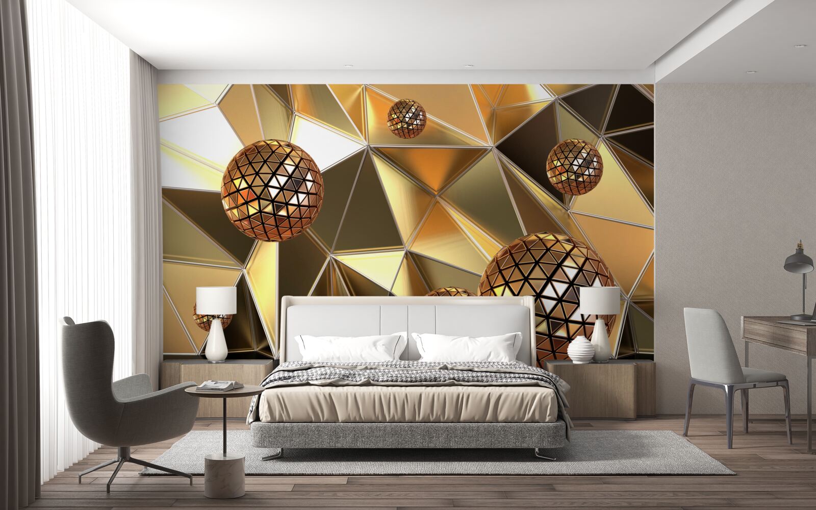 Fototapet bile de metal 3d