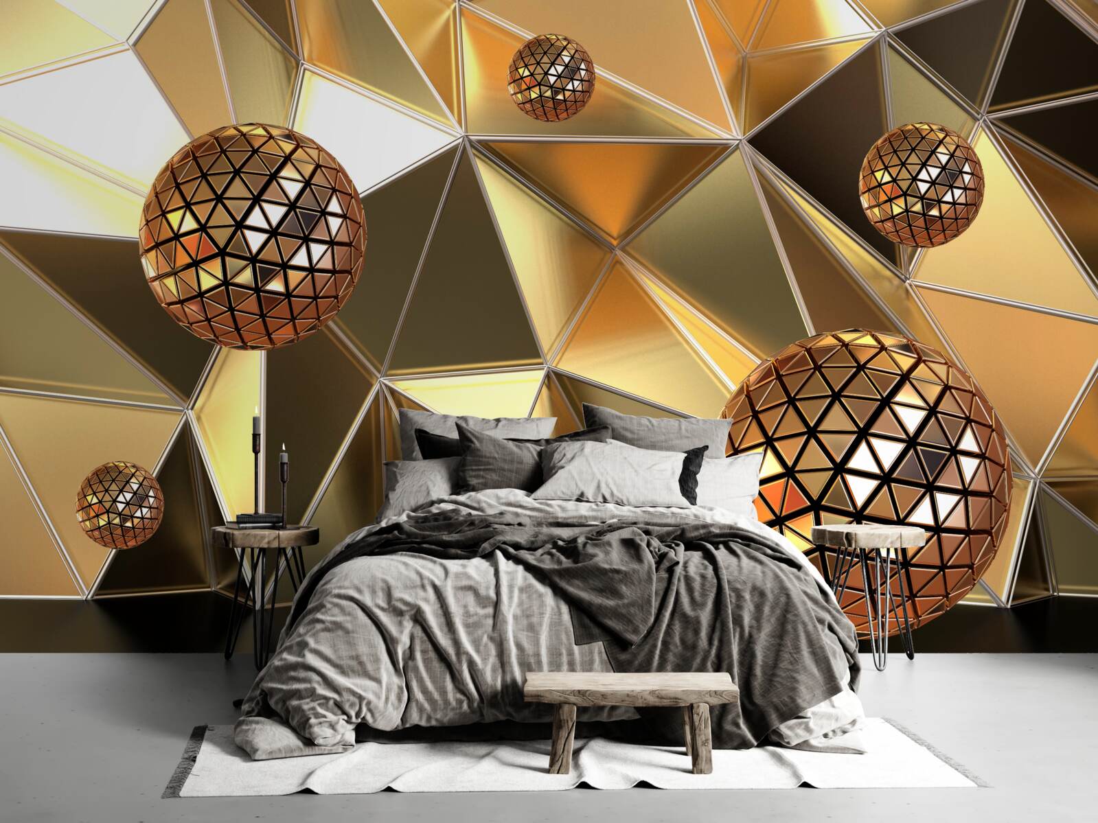 Fototapet bile de metal 3d