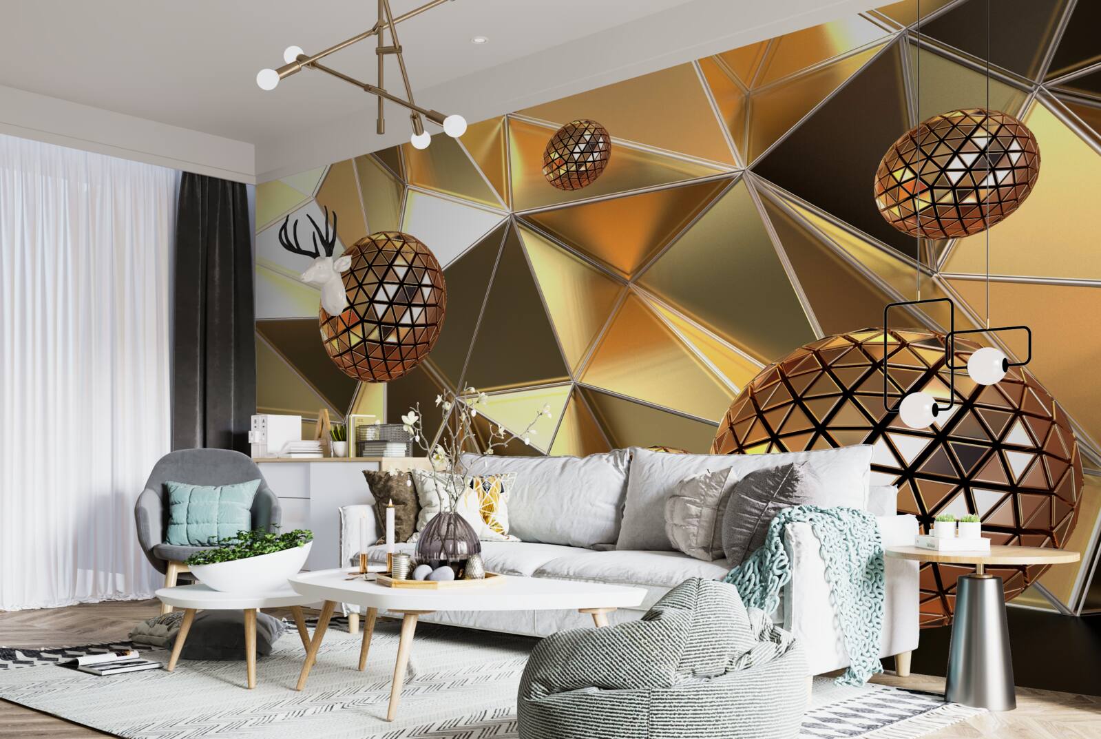 Fototapet bile de metal 3d