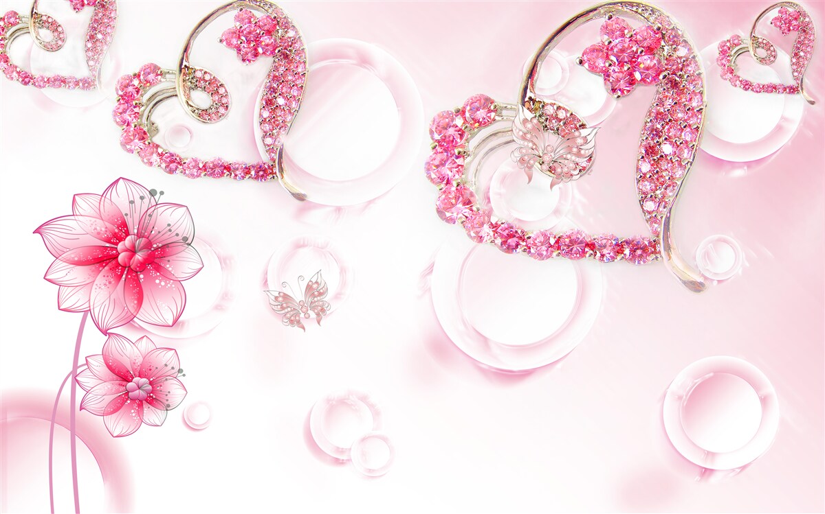 Fototapet bijuterii din aur cu pietre