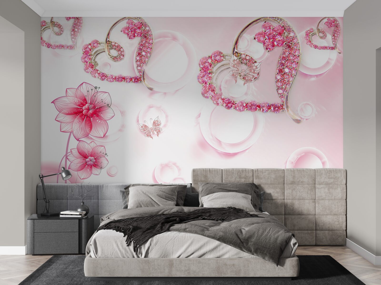 Fototapet bijuterii din aur cu pietre