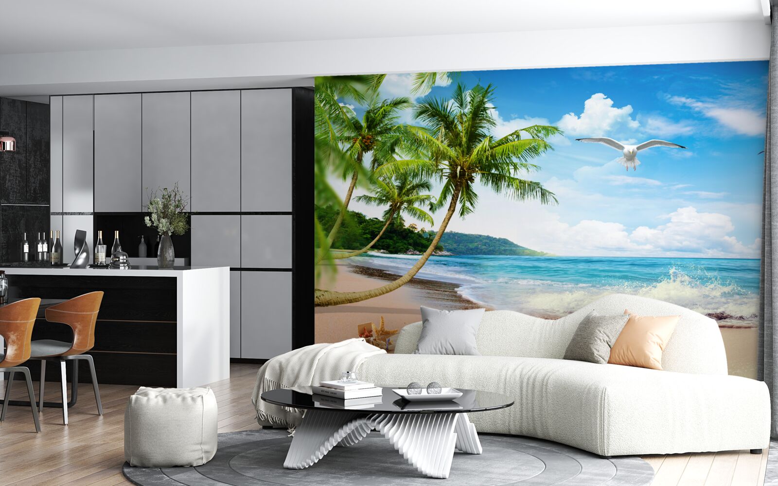 Fototapet peisaj de coastă la tropice