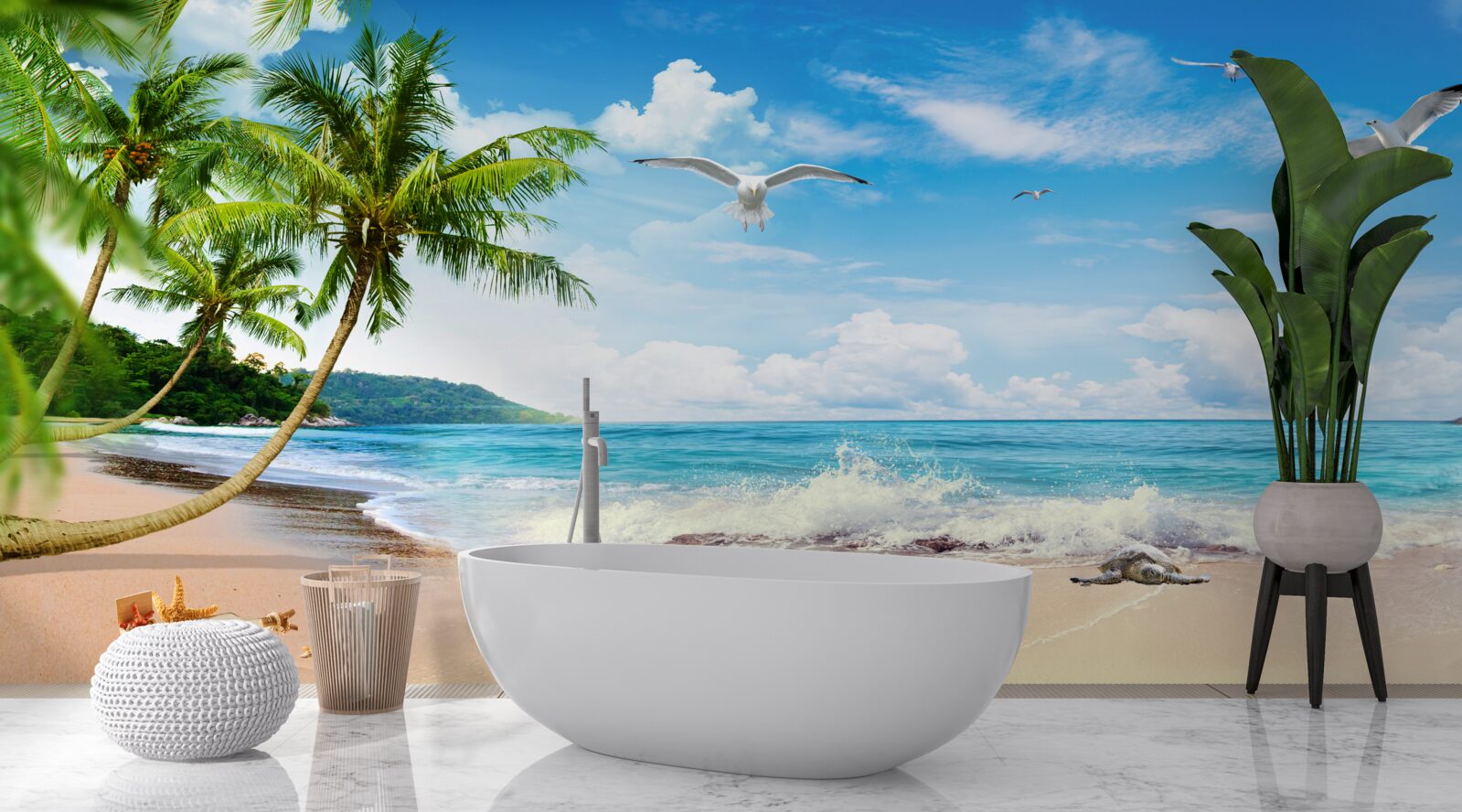 Fototapet peisaj de coastă la tropice