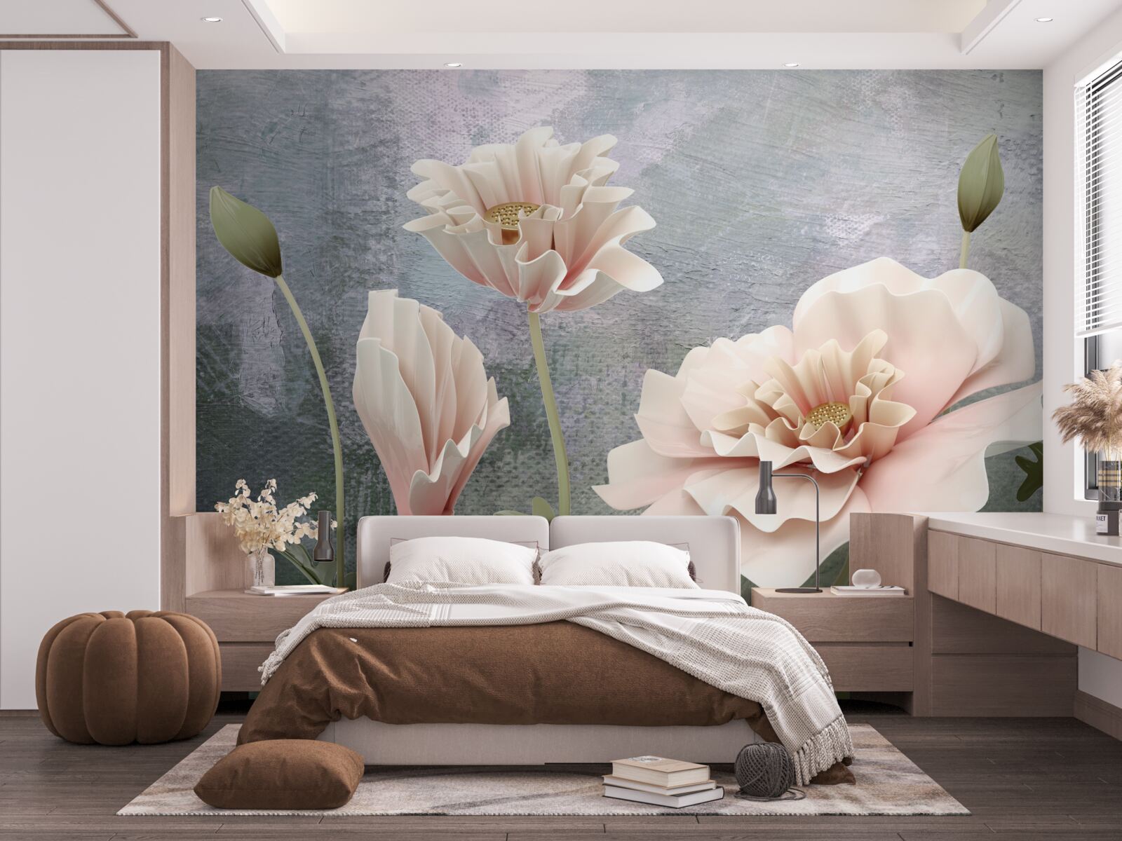 Fototapet după noapte înfloresc mugurii