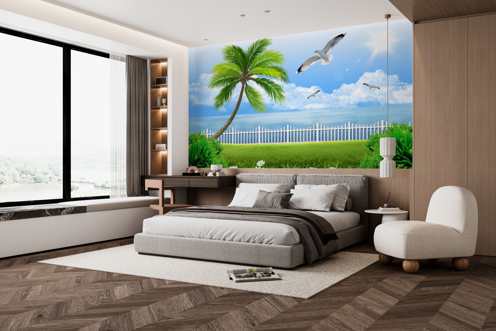 Fototapet zi însorită lângă coastă