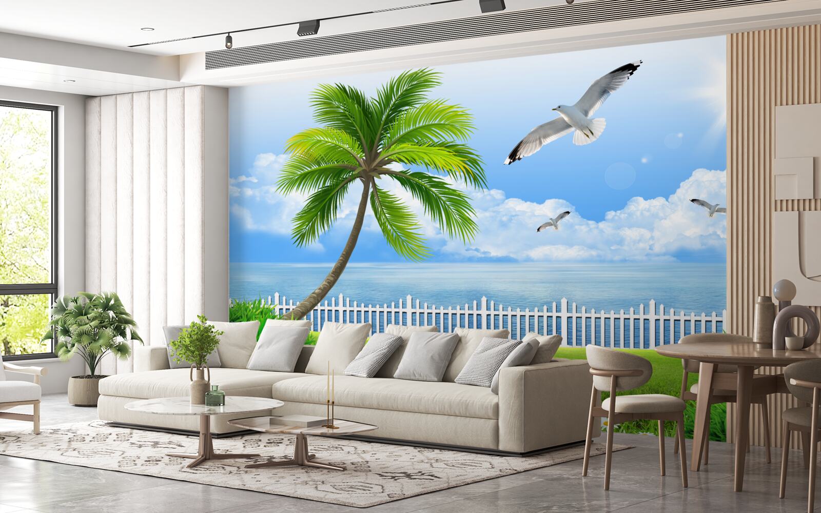 Fototapet zi însorită lângă coastă