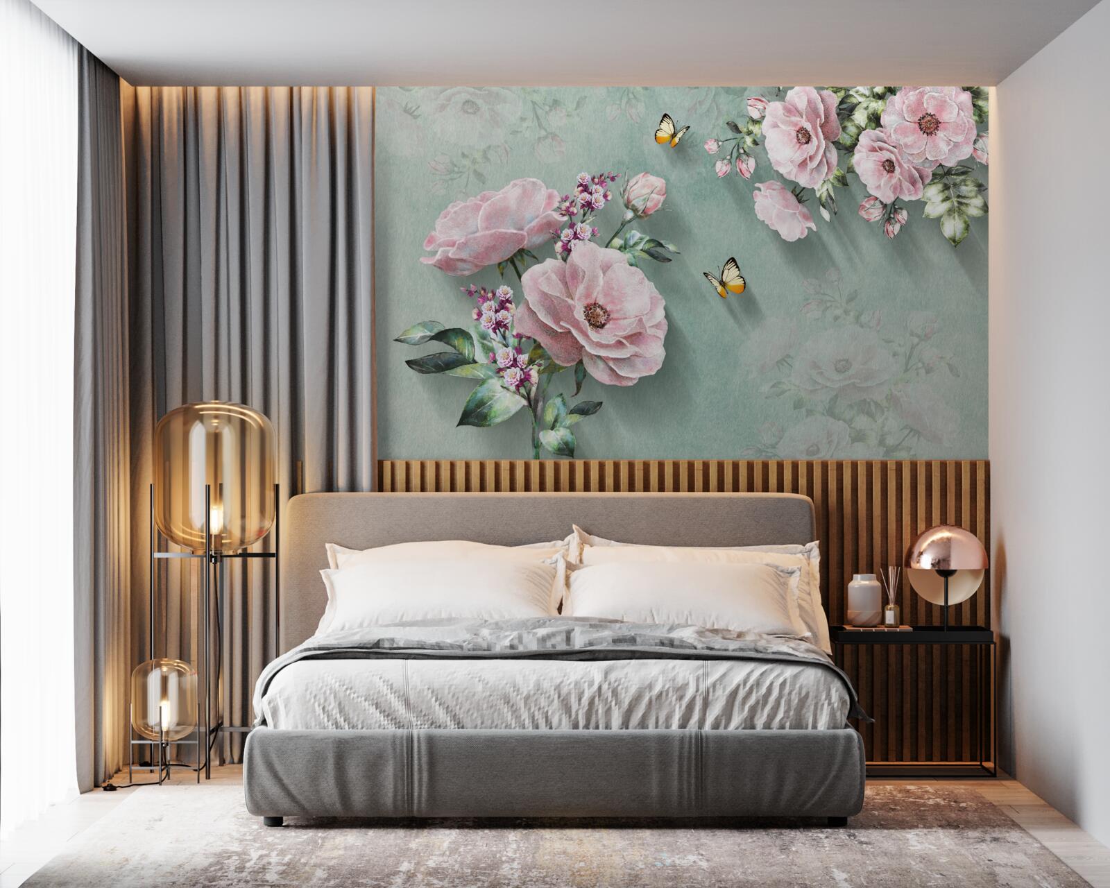 Fototapet ramuri de flori magnifice