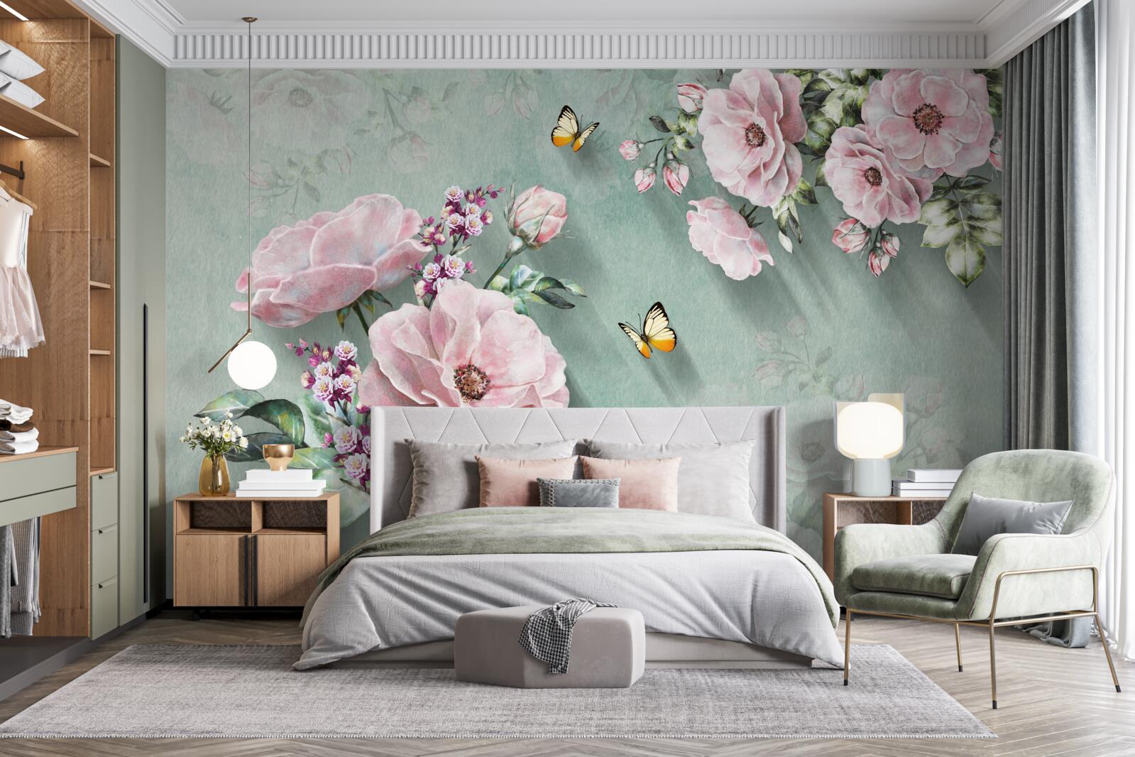 Fototapet ramuri de flori magnifice