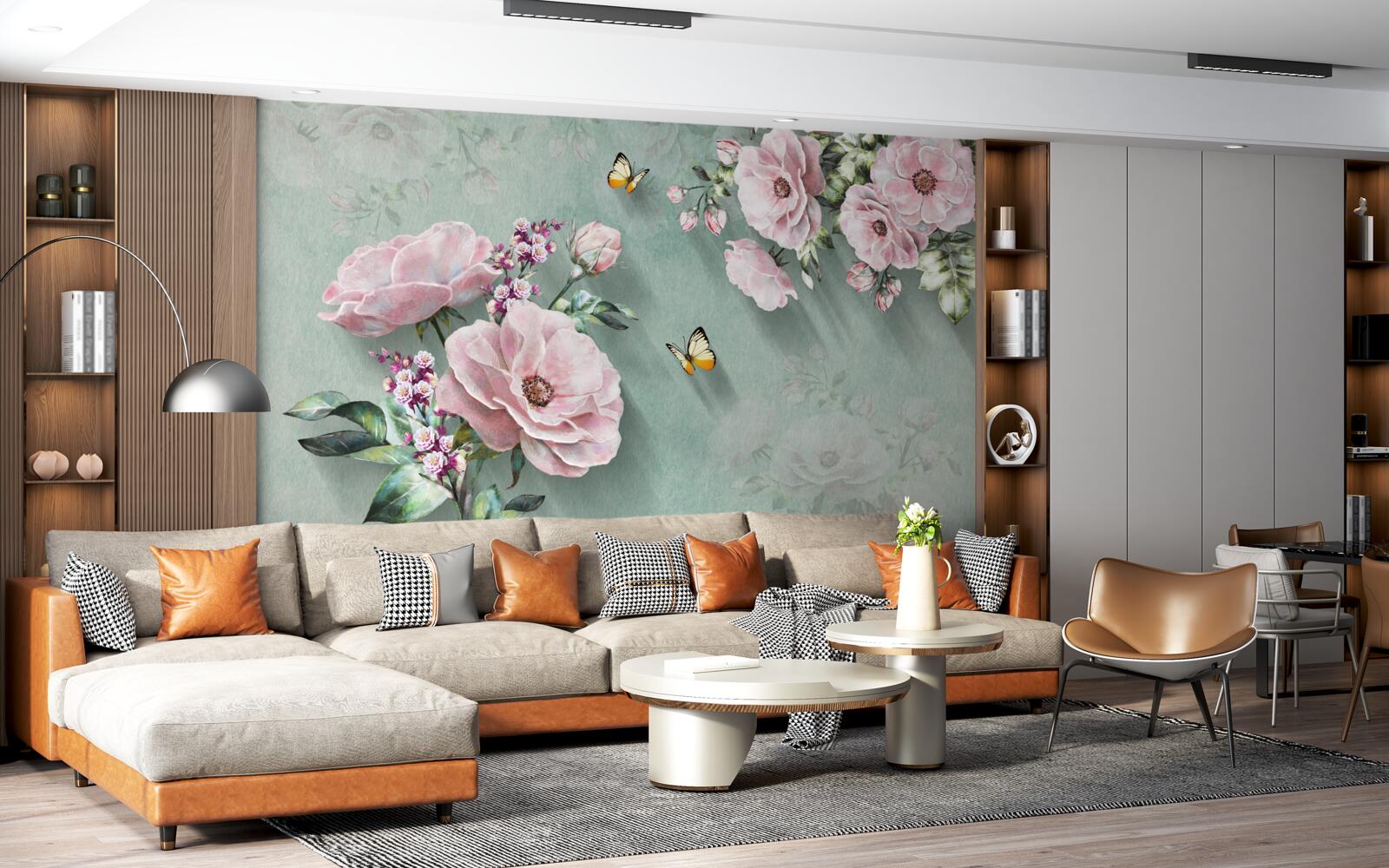 Fototapet ramuri de flori magnifice