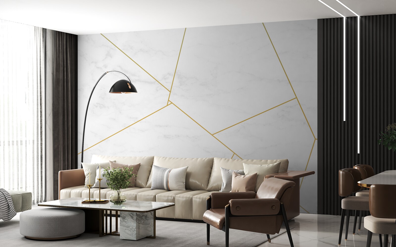 Fototapet marmură de proporții divine