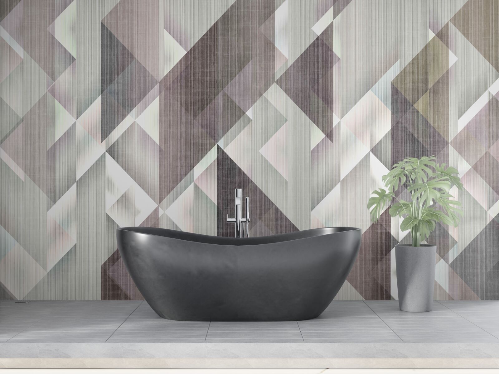 Fototapet forme geometrice dispuse pe verticală