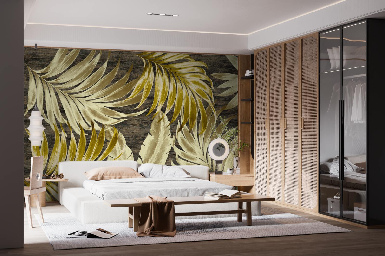 Fototapet frunze de copaci tropicali