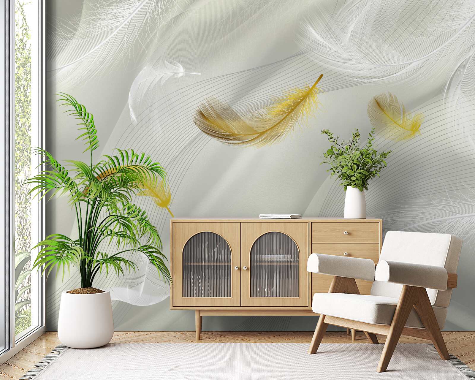 Fototapet aripi de aur în zbor