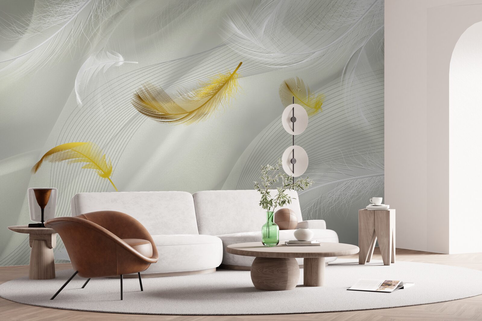 Fototapet aripi de aur în zbor