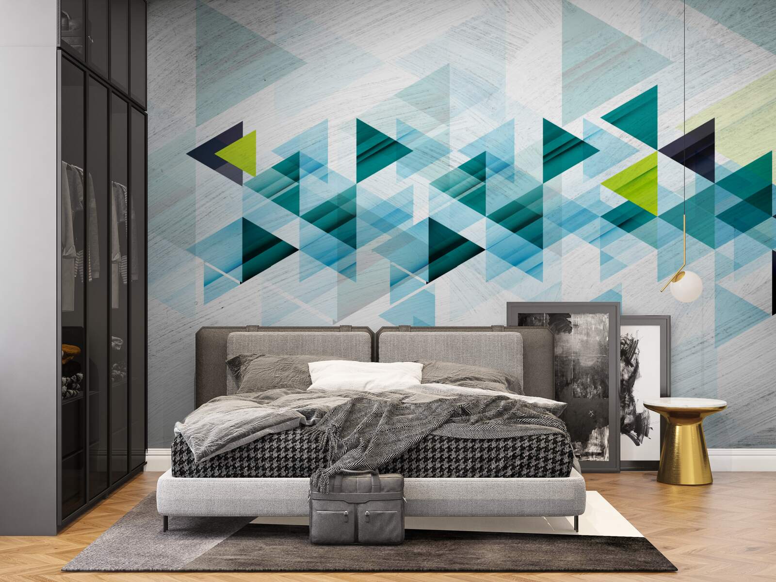 Fototapet abstracție triunghiulară