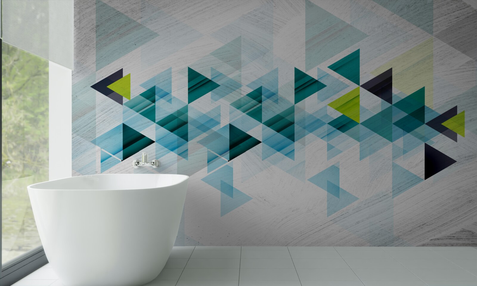 Fototapet abstracție triunghiulară