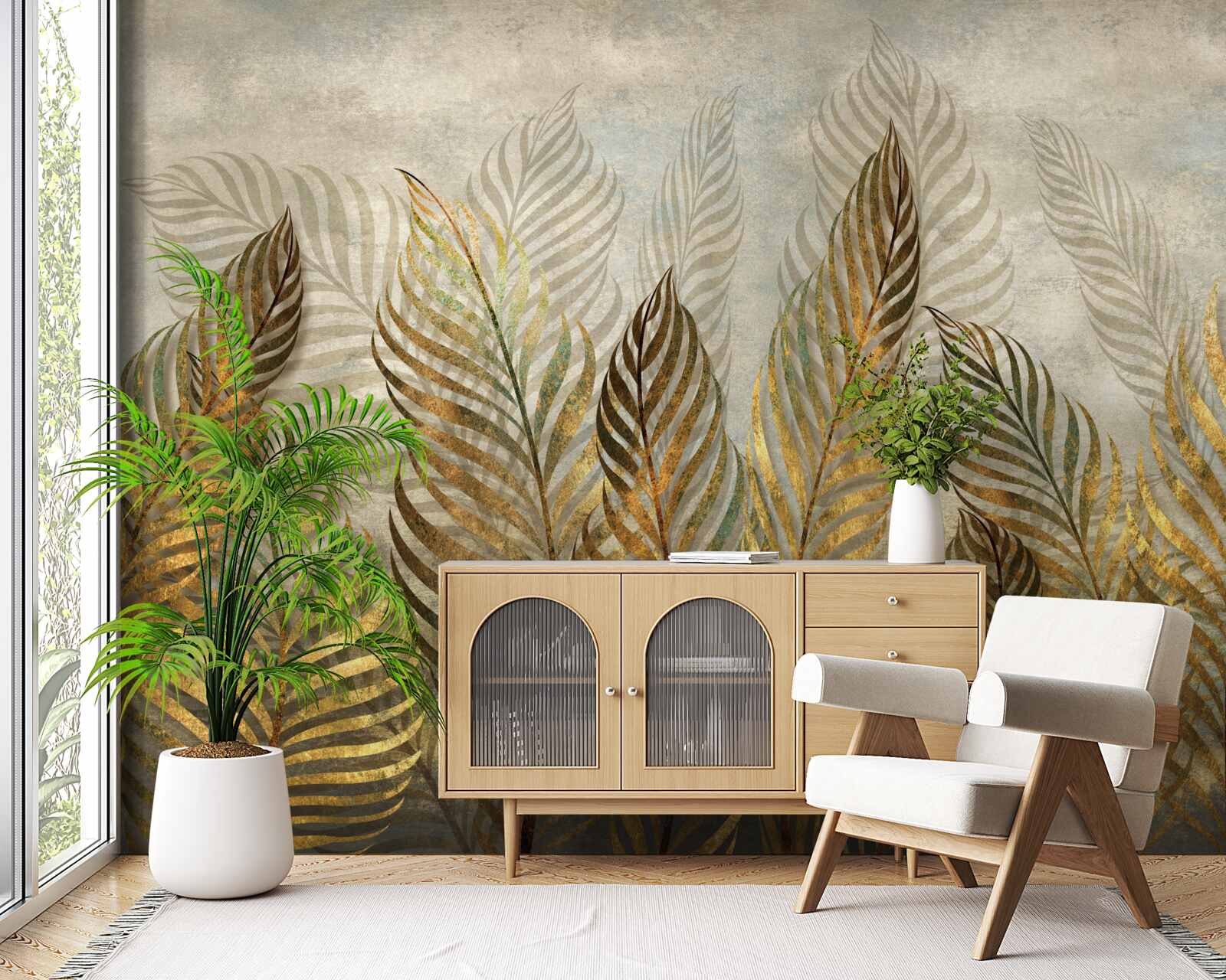 Fototapet frunze grațioase de ferigă