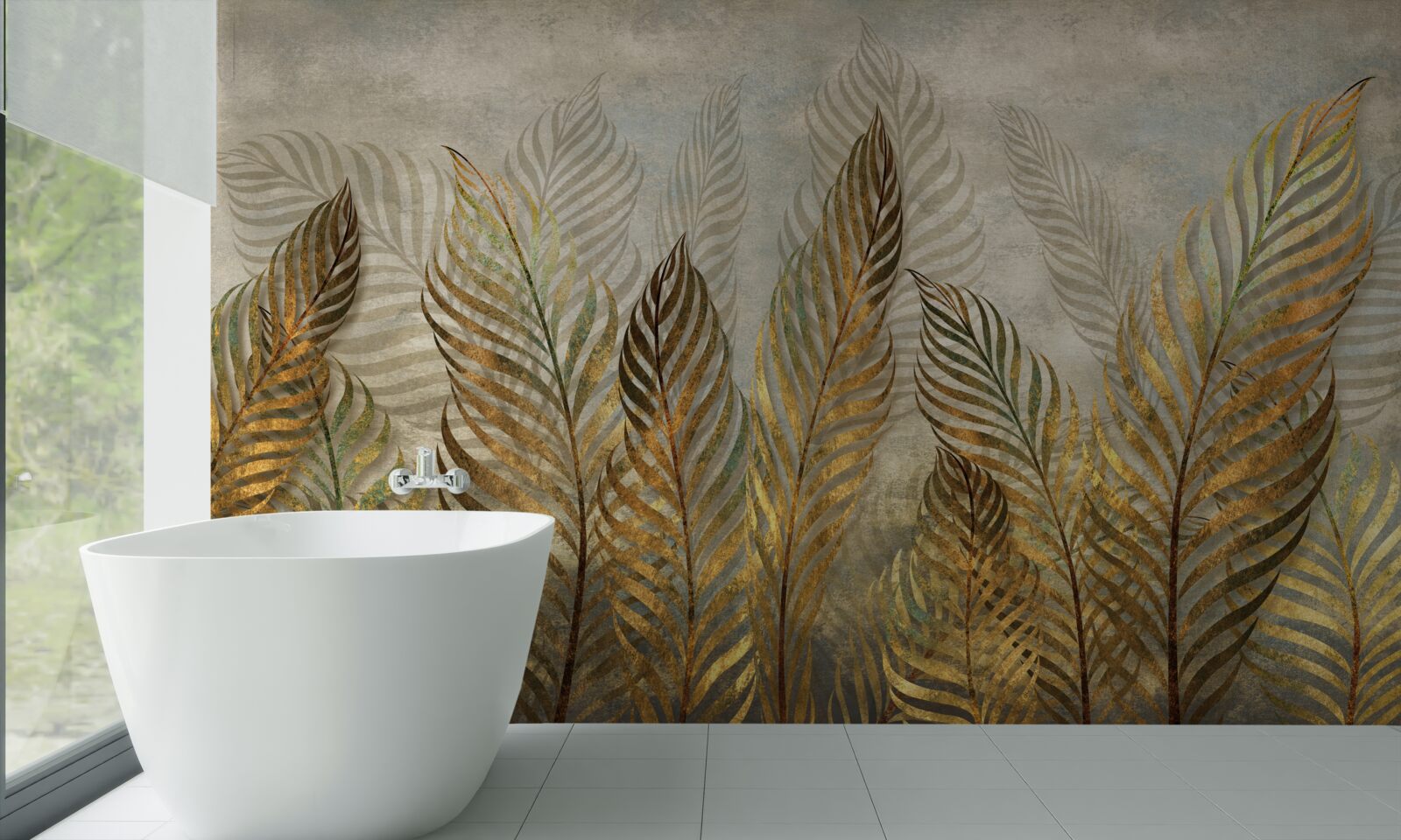 Fototapet frunze grațioase de ferigă