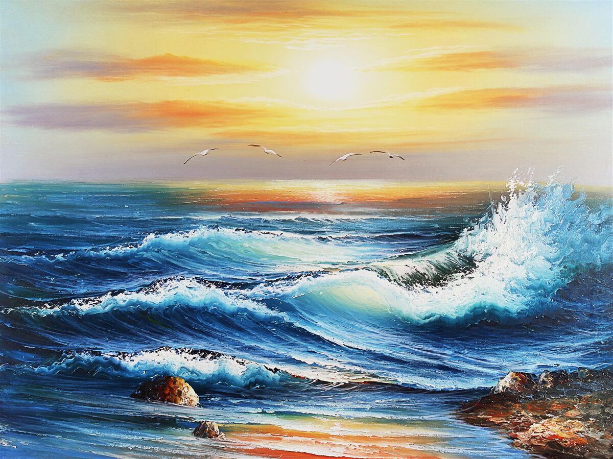 Fototapet valuri oceanice furioase