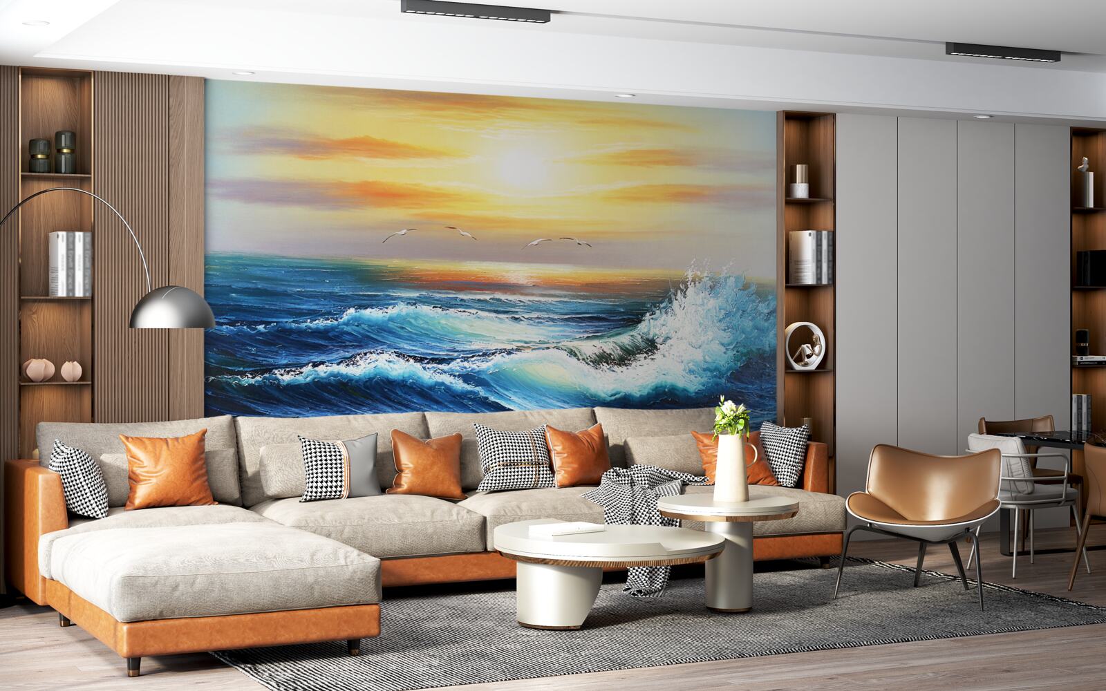 Fototapet valuri oceanice furioase