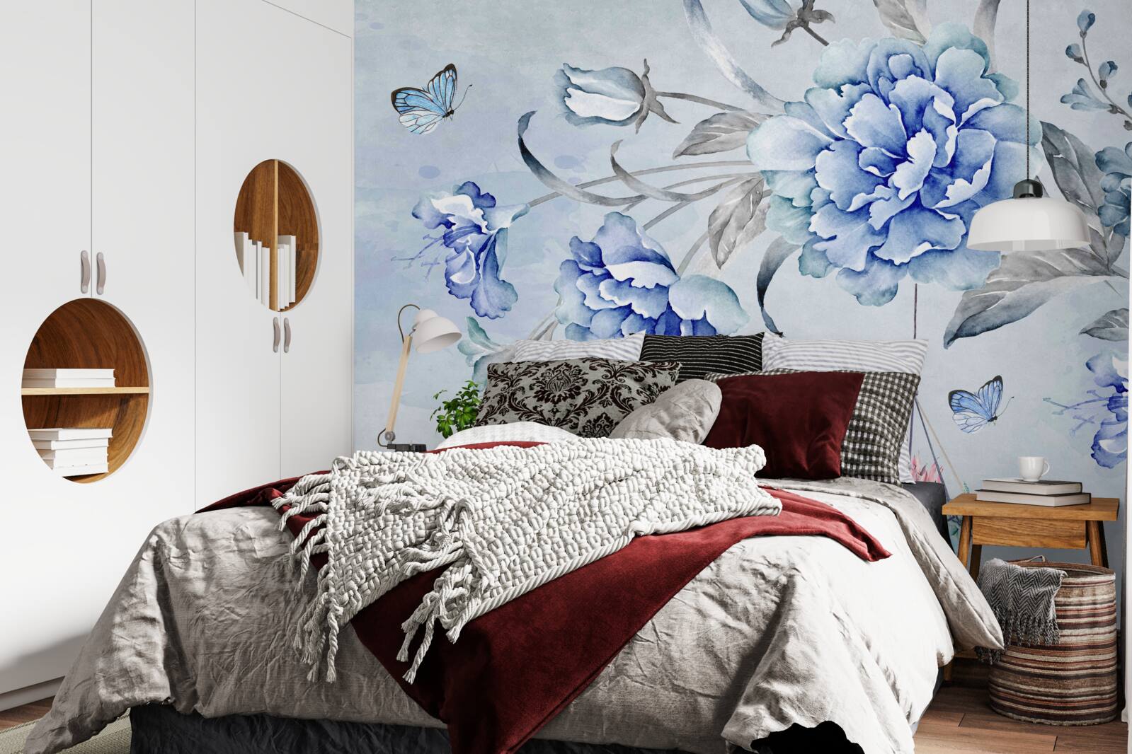 Fototapet o crenguță de mimoza albastră