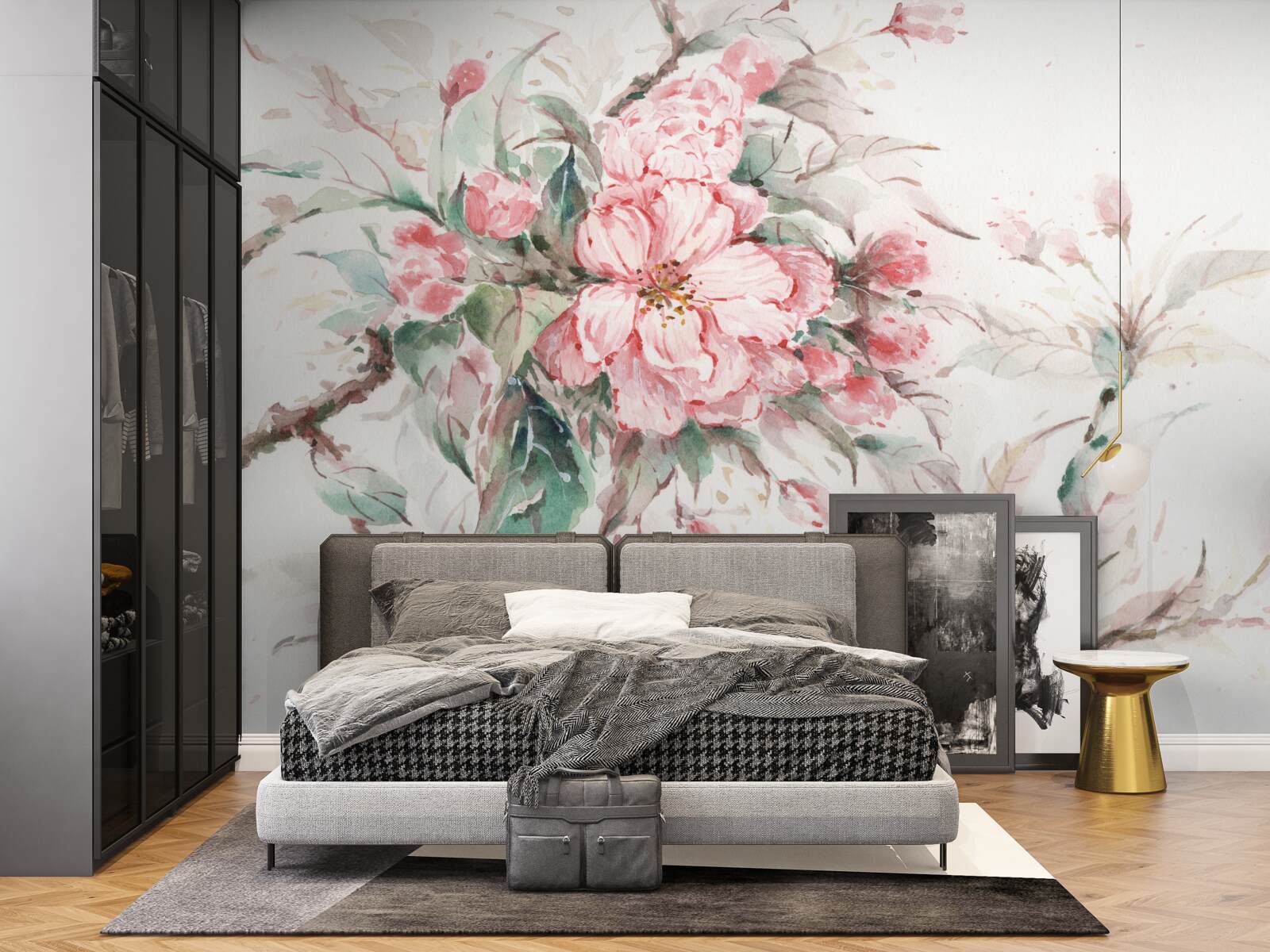 Fototapet ramură de lumină a sakura de lux