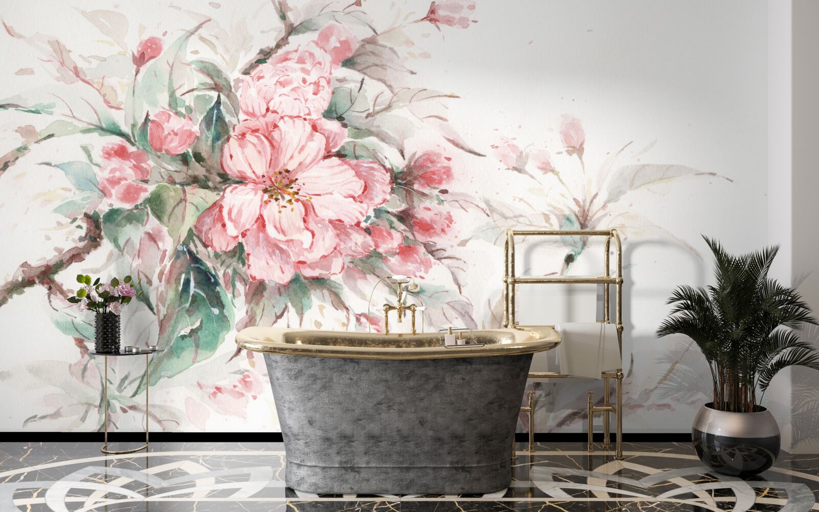 Fototapet ramură de lumină a sakura de lux