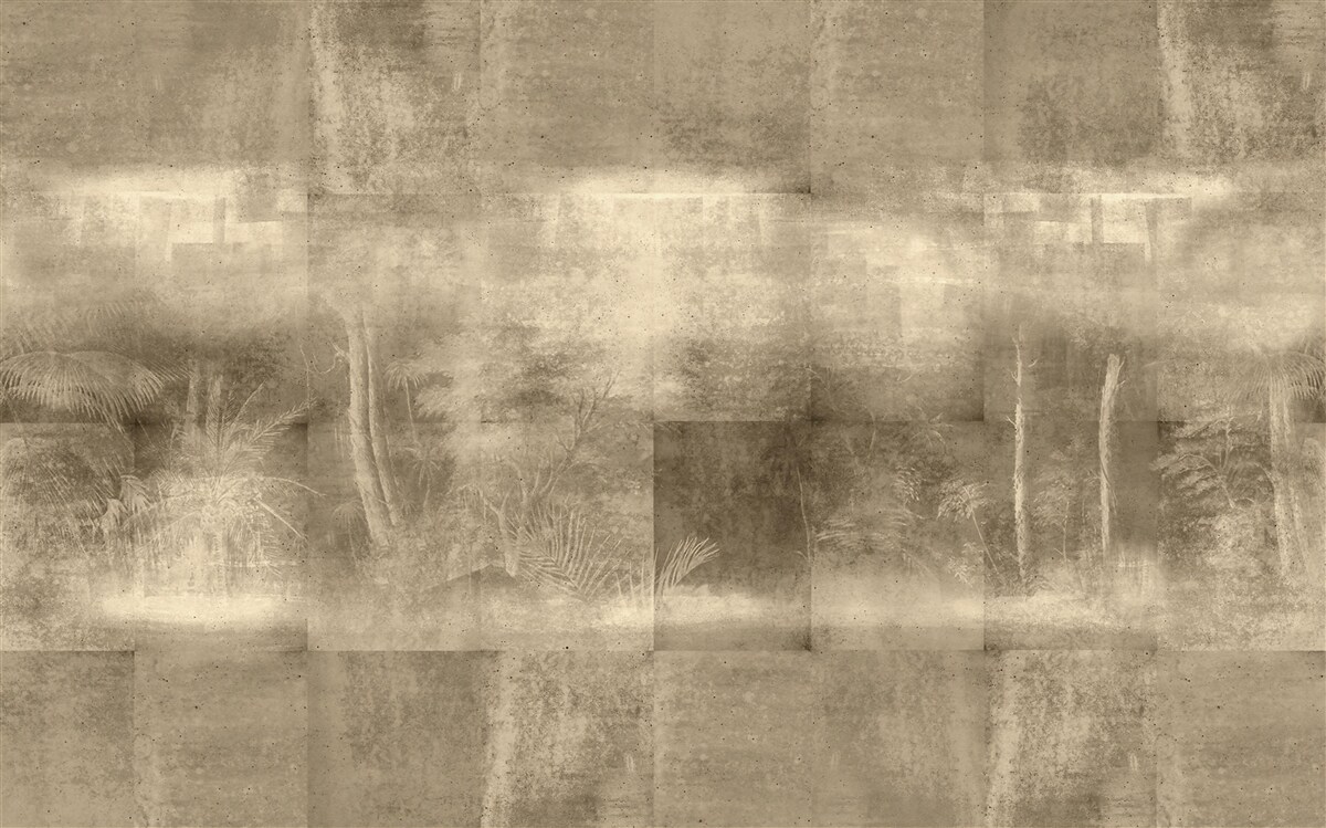 Fototapet ploaie nocturnă în tonuri sepia