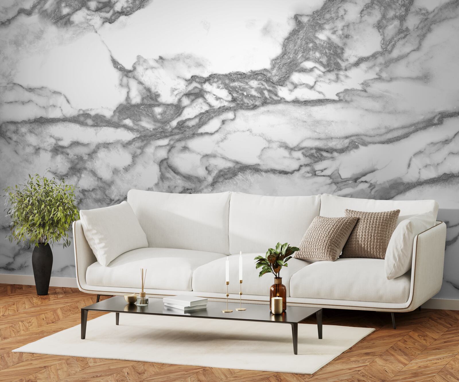 Fototapet marmură gri cu particule de praf