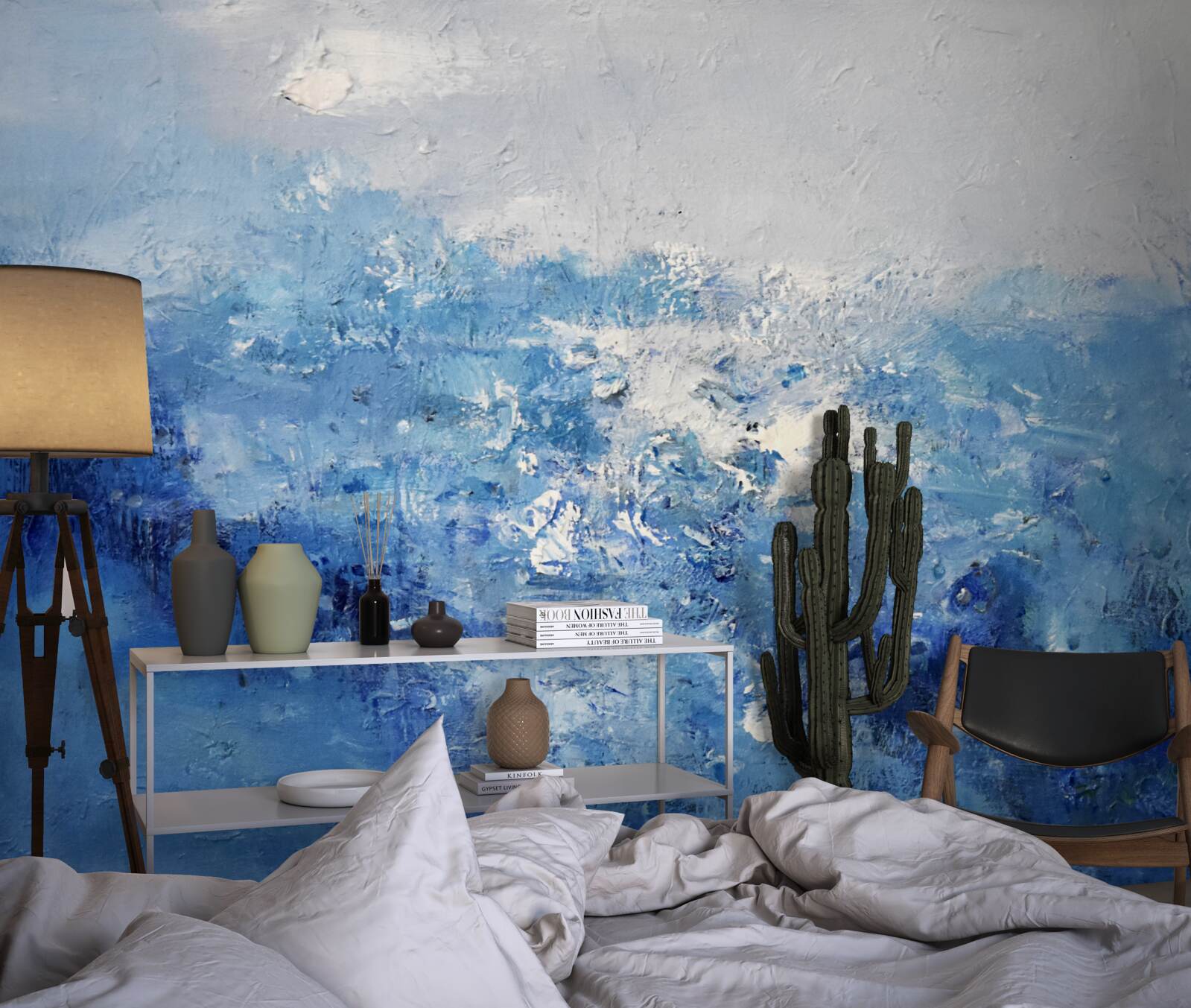 Fototapet ploaie nocturnă în pădure