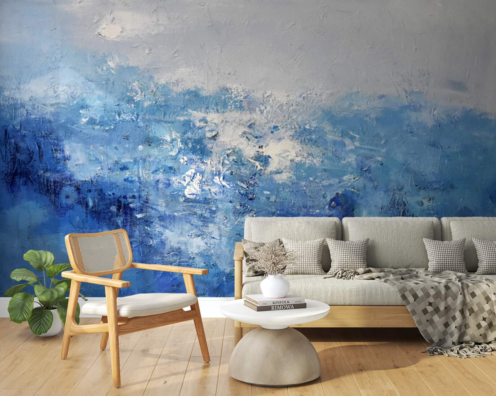 Fototapet ploaie nocturnă în pădure