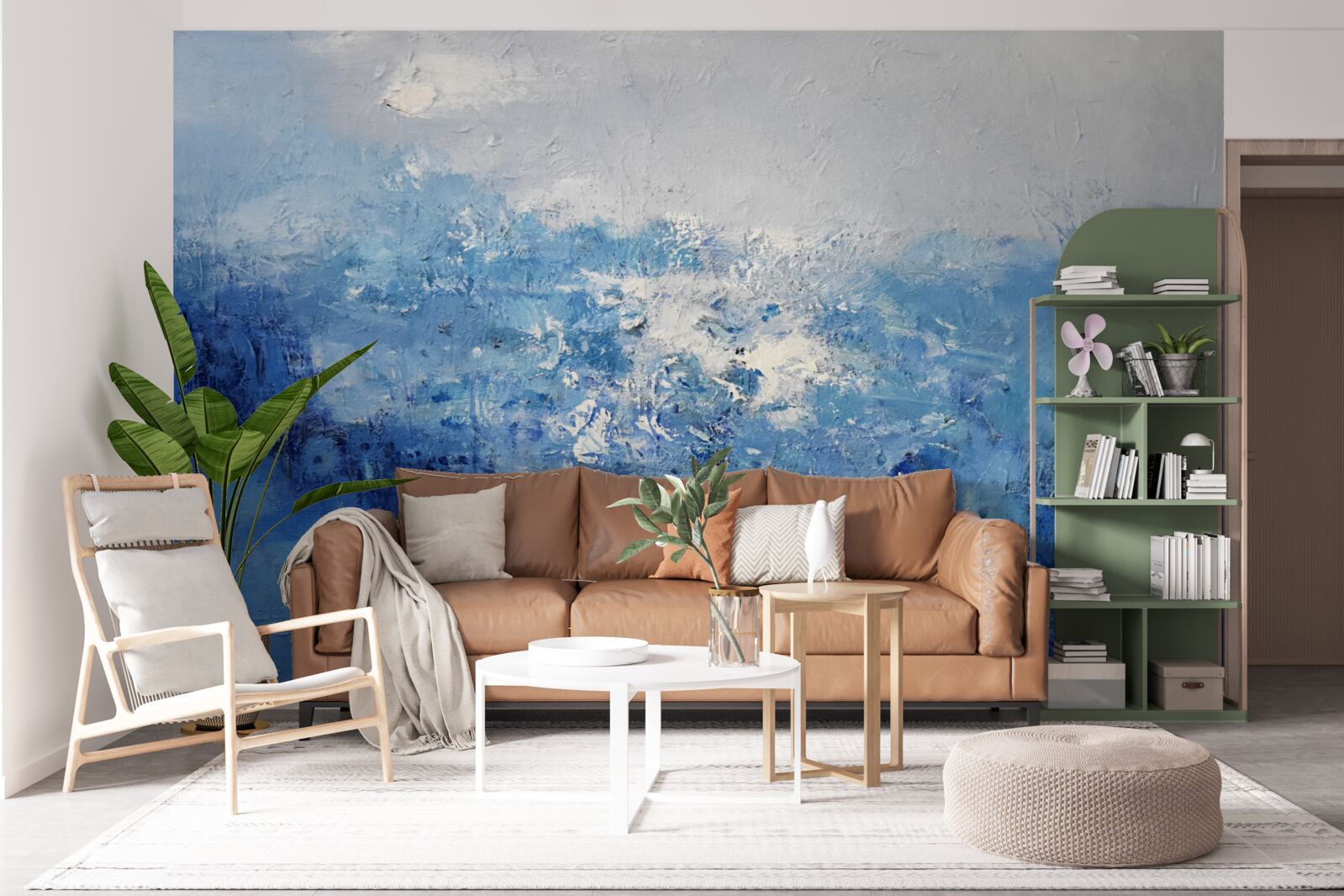 Fototapet ploaie nocturnă în pădure