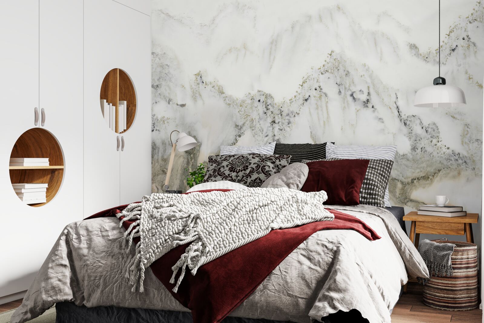 Fototapet ploaie în grădina japoneză