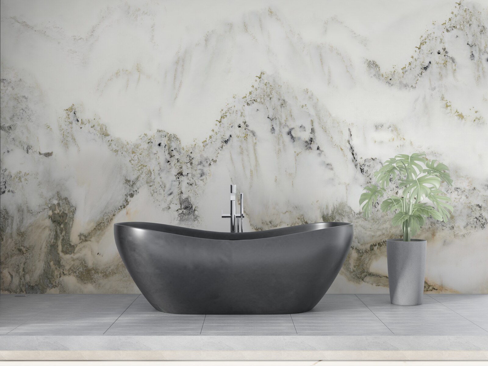 Fototapet ploaie în grădina japoneză