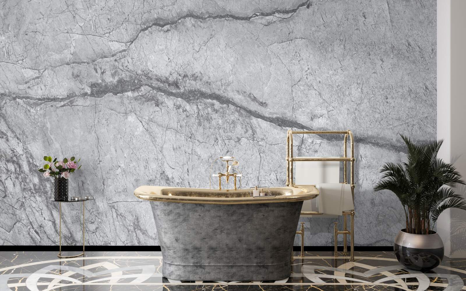 Fototapet marmură gri