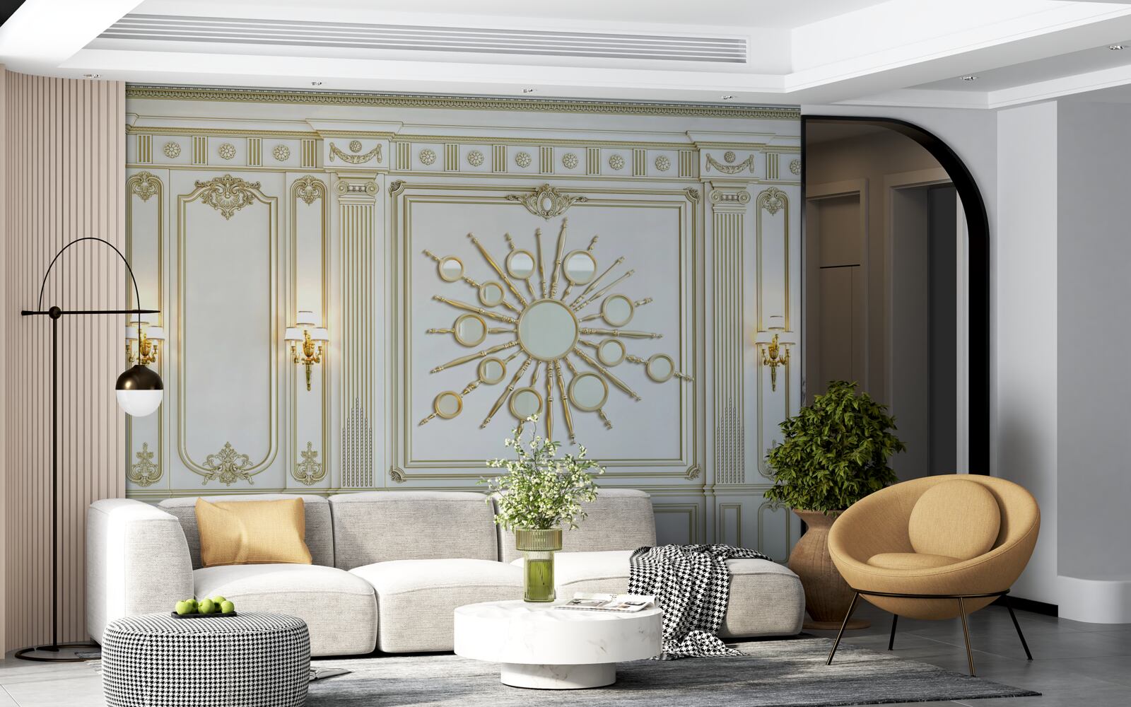 Fototapet interior clasic