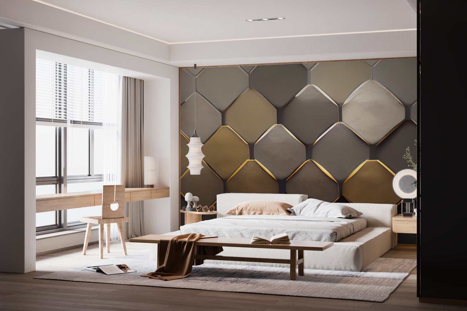 Fototapet pătrate metalice