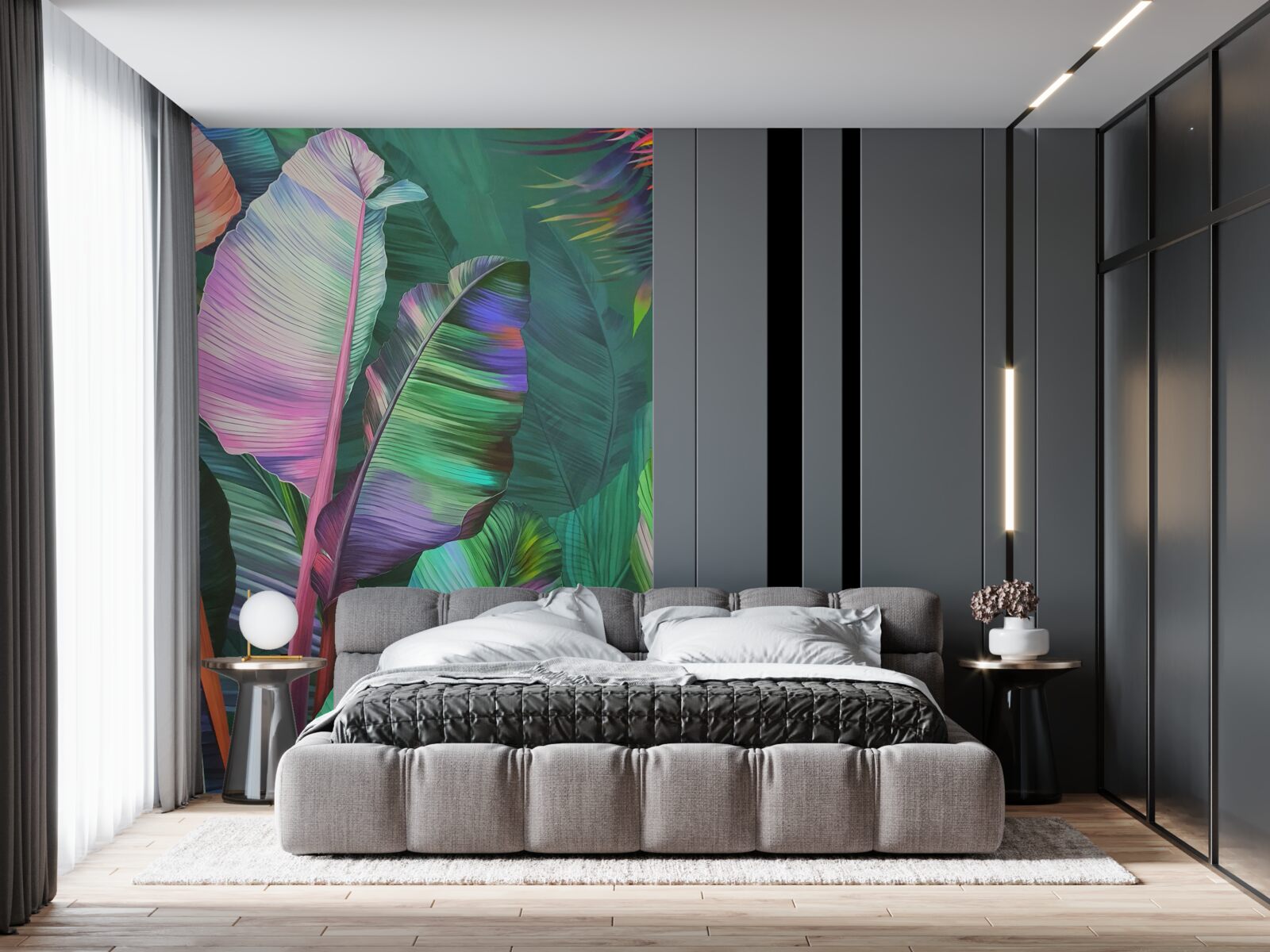 Fototapet frunze mari și bogate