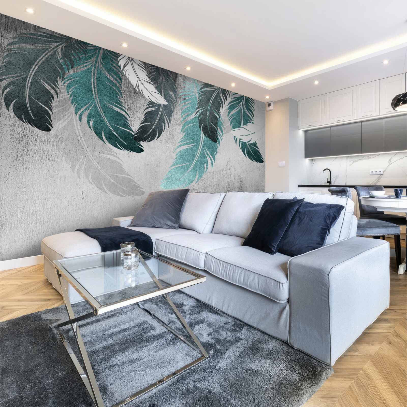 Fototapet frunzele mari pinnate cad