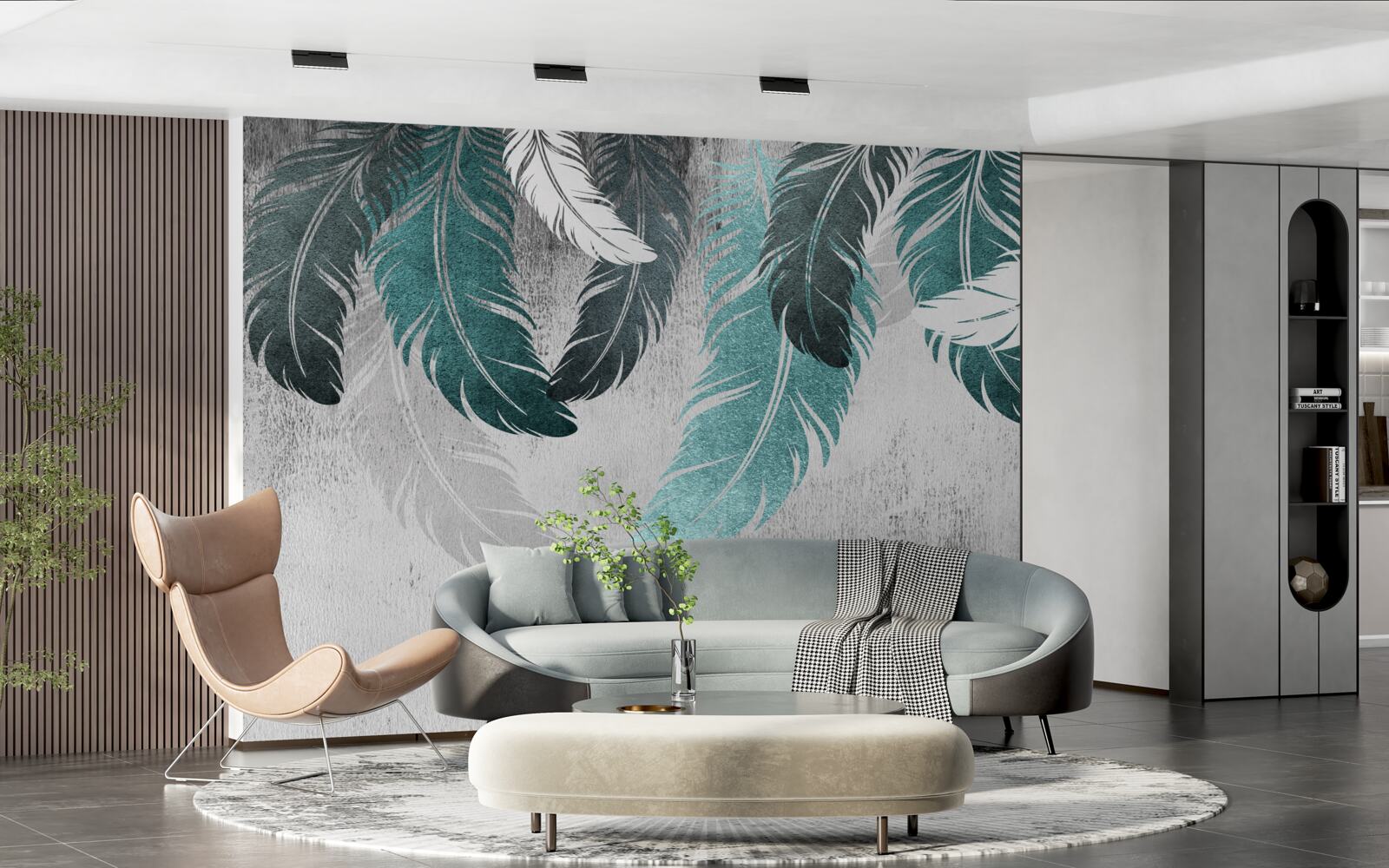 Fototapet frunzele mari pinnate cad